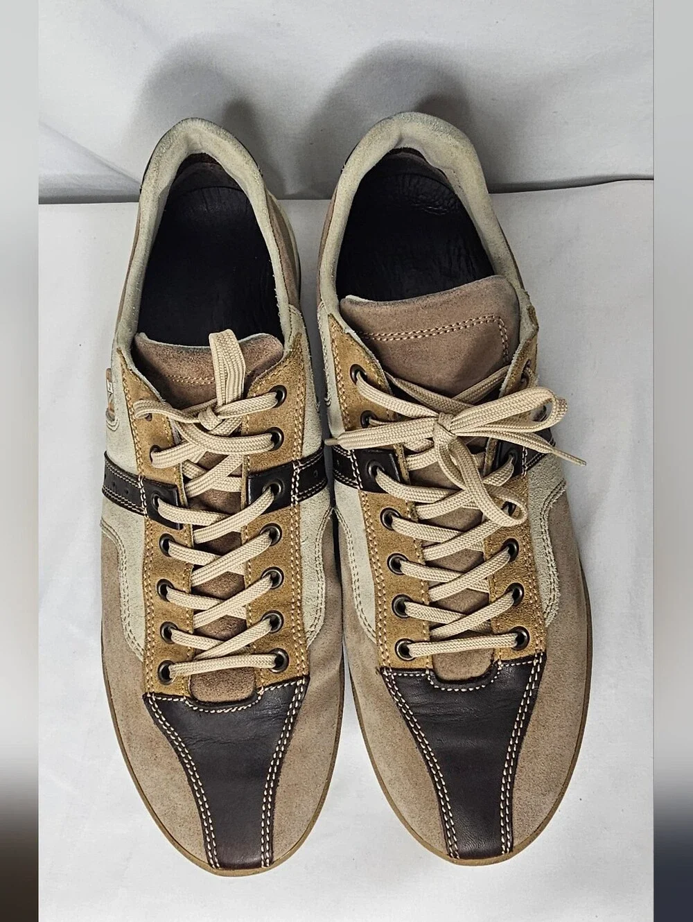 Ermenegildo Zegna Sports Men's Leather/Suede Athletic Sneakers. Size 11.5